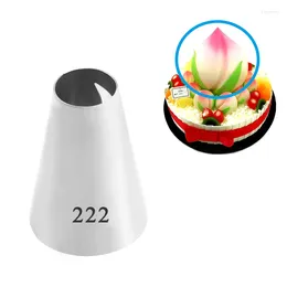 Baking Moulds #222 Peach Hook Round Piping Nozzles Pastry Tips Birthday Cake Cream Decorating Stainless Steel Cupcake Cookie Icing