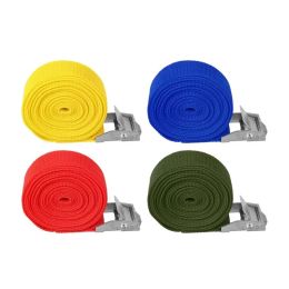 1/2/3Meters Buckle Tie-Down Belt cargo straps for Car motorcycle bike Metal Buckle Tow Rope Strong Ratchet Belt for Luggage Bag