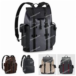 Men Backpack Designer CHRISTOPHER Backpacks Leather High Quality Fashion Backpacks Style 184F