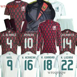 Player Fans 2024 2025 Mexico football soccer jerseys national J.QUINONES A.VEGA G.OCHOA S.GIMENEZ RAU H.OZANO CHICHARITO K.AAREZ 24 25 men women kids shirt