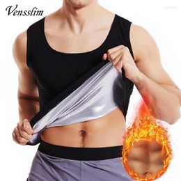 Men's Body Shapers Vensslim Men Sauna Vest Pullover Heat Trapping Suits Workout Weight Loss Shapewear Shaper Waist Trainer Sleeveless Tops