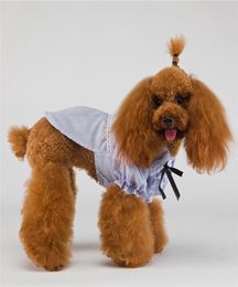 Pet Straps T Shirts Pet Dog Ruffle Shirt Tops blouse Summer Pet Dog Clothes will and sandy2634826