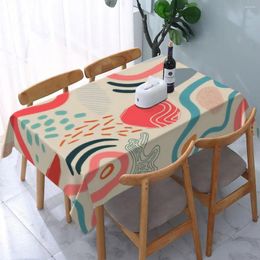 Table Cloth Summer Luxury Line Rectangular Dining Room Mat Tablecloth For Home Wedding Party Decorate Waterproof