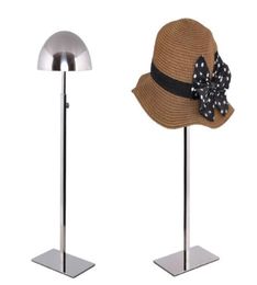 hat display stand high quality stainess steel cap display rack adjustable metal men women039s wig hairpiece holde2681152