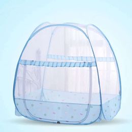 Folding Children Bed Net Mongolia Yurts Tent Multi-function Mosquito Netting for Kids Newborn Crib Canopy Baby Cot L2405