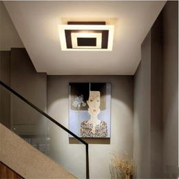 Nordische LED -Beleuchtungsoberfläche montiert Downlight einfache moderne Korridor -Leuchte -Korridor -Deckenlampen -Eingangshalle rund Balkon Lampen RW33 223r