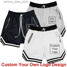 Men's Shorts Fashionable Mens Basketball Shorts Elastic Rope Stretch Mesh Pocket Casual Plain Sports Shorts Custom Sweatpants Q240529