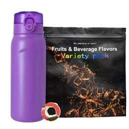 650ml AIr Up Thermos Water Bottle With Flavour Pods Set 0 Sugar 0 Calorie for Outdoor Fitness Sports Fashion Drinking Bottle 240528