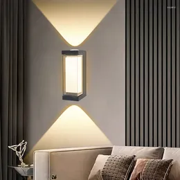 Wall Lamps Modern LED Indoor Lamp Creative Bedroom Bedside Decoration Living Room Stair Light 10w Ac85v-265v Square Round