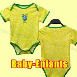 Baby Enfants 2024 soccer jerseys Camiseta de futbol brazils 2024 football shirt NEYMAR JR VINI SILVA brasil 24 25 maillot de foot Home away kids child