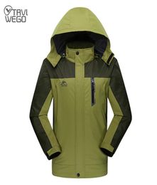 TRVLWEGO Men Women Spring Outdoor Waterproof Hiking Jacket Sports Trekking Hooded Climbing Clothes Unisex Camping Fishing Coats5637468