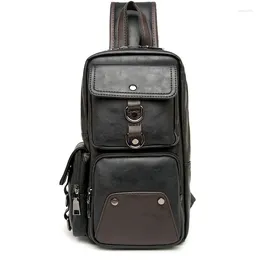 Waist Bags 2024 Men's Handbag Trend Young Men Chest Bag Casual Pockets Crossbody Shoulder Mobile Phone Male