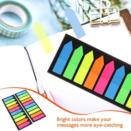 2 Sets Emblems Tip Index Sticker Coloured Book Tabs Adhesive Tape Markers Writable Page Sticky