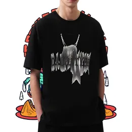 Designer Fashion Men T Shirts Black Oversized Men Tops Tees Casual Daily Wear Breathable Short Sleeve Classic Clothings