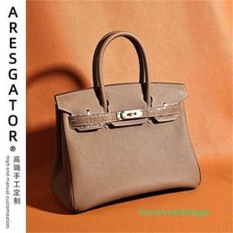 Design Bags Aresgator Litchi Pattern Bag Handmade Original Togo Small Premium Handheld Crossbody Leather Women's Bag U9XQ6C