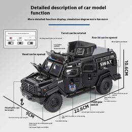 Diecast Model Cars 1 24 Ford F550 Sabertooth Off Road Armorvehicle Modified Car Alloy Diecast Model Car Sound Light Children Toy Gift Box Present