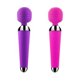 USB Rechargeable Wand Massager Sex Toy for Women Silicone Gspot Double Vibrator Erotic Machine Adult Sex Products q42015407784