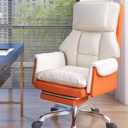 Swivel Lounges Office Chairs Reclining Individual Floor Comfy Rolling Desk Chairs Design Wheels Cadeira Furniture MQ50BG