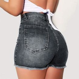 Women's Jeans Women Denim Shorts Ripped Push Up Skinny Broken High Waisted Pant Slim Fit Pantalones