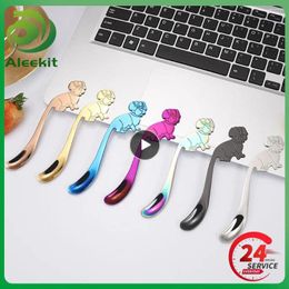 Spoons Long Handle Tableware Seven Colours Available -grade Stainless Steel Mirror Polishing Exquisite Appearance Creative Dog Spoon