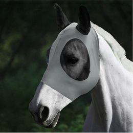 Outdoor equestrian equipment, horse face mask, mosquito repellent cover, insect and fly repellent elastic horse face mask