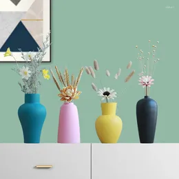 Vases Nordic Ceramic Vase Modern Creative Home Living Room Dried Flower Arrangement Container Interior Decoration Accessories