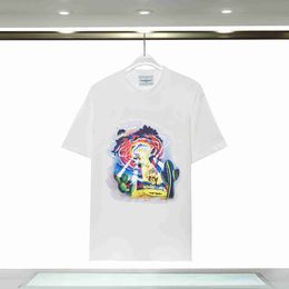 Men's T-shirts Mens Designer Casablanc Shirt Fashion Men Casual T-shirts Street Mens t Tennis Club Shorts Sleeve Casa Blanca Shirts 637e1qc