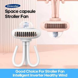 Fans Fans Cartoon Stroller Fan 2000mAh Portable Foldable Mini Bladeless Small Fan Electric Fan For Baby Stroller with Silicone Clip WX5.28