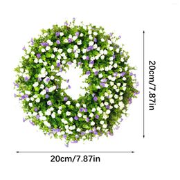 Decorative Flowers Cottage Beautiful Decor Or Durable Colorful Decorations For Front Wreath And Spring Artificial Door Double Hanger