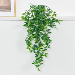 Decorative Flowers 1pc S Artificial Plants Vines Persian Leaf Home Outdoor Garden Wall Wedding Festival Diy Gift Box Decoration Christmas