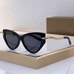 BV40001I SERPENTI Sunglasses Black Cats Eye Plate Frame with Curved Metal Legs Fashionable Soft and Unisex Luxury Designer Sunglasses With dedicated packaging