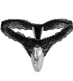 Underpants Sissy Panties Sexy Lingerie Underwear For Men Latex Briefs Thong Patent Leather Gay Mini Bikini Lace Trim Penis Pouch2234201