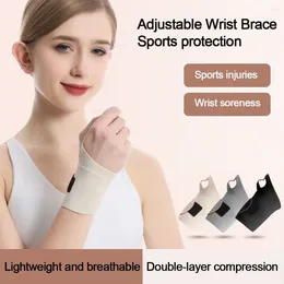 Wrist Support Breathable Brace Portable Joint Care Adjustable Sports Wristband Protective Gear Ultrathin Wrap Women Men