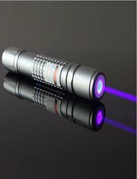 NEW high power Military 2000m 405nm purple blue violet laser pointers Flashlight Light Beam Lazer Uv counterfeit detector Hunting7612034