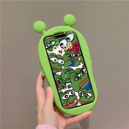 Fun Big Mouth Frog Shoes 3D Protective Case Suitable For iPhone 15 13 12 14 Pro Max 11 Simulated Slippers Silicone Phone Case