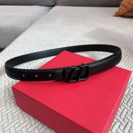 Designer Belts For Womens Fashion Genuine Leather Belt Luxurys Womans Waistband Cintura Ceinture Mens Thin Golden Red Buckle Belt 2 5cm 278O