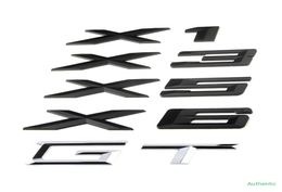 Car Rear Trunk Styling X1 X3 X5 X6 GT Letters Number Sticker For BMW E53 E70 E71 E72 E83 E84 F15 F16 F25 F48 F49 G05 Nameplate6251202