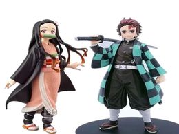 PVC Action Figures Tanjirou Nezuko Anime Kimetsu no Yaiba Figurine Model Toys LJ2009247361953