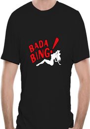 Men039s TShirts Men Fashion Brand T Shirt Adult Black Italian Mafia Drama TV Show The Sopranos Bada Tee4587AMen039s3114370