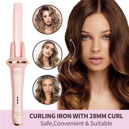 Automatic Curler Negative Ion Lazy Person Large Curling Wave Household Small Type Electric Ceramic Spin Curling Iron 240530