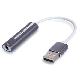 Type C USB External Sound Card USB C To 3.5mm Jack Audio Microphone Headphone Adapter for Macbook PC Laptop Sound Card