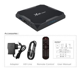 X96 MAX PLUS Android 90 TV BOX Amlogice S905X3 4GB 32GB 8K Video Player 24G5GDual Wifi Youtube X96MAX5419703