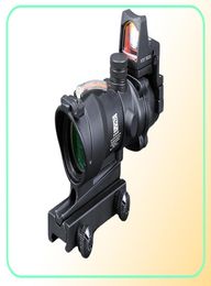 Trijicon ACOG 4X32 Black Tactical Real Fiber Optic Red Illuminated Collimator Red Dot Sight Hunting Riflescope8088697