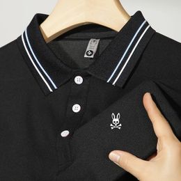 2024 Summer Classic Mens Polo Shirt Business Casual Fashion Handsome Polo Shirt 240524