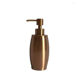 Liquid Soap Dispenser 1PC High Quality 304 Stainless Steel Rose Gold Press Type Lotion Bottle Shampoo Container 350ml