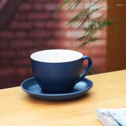Mugs Simple And Creative Ceramic Large Capacity Coffee Cup Italian Espresso Afternoon Tea With Saucer Set Custom Logo