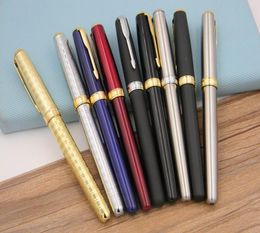 1pc lot set Parker Sonnet Series office Writing Business golden Supplies Gift box Metal Fountain Pen4493821