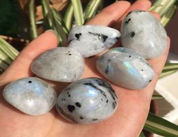 Drop 100g Natural polished moonstone tumbled stone natural quartz crystals energy stone for healing1661535