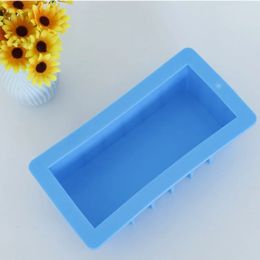 1Pcs Silicone Soap Mould Flexible Easy Removal Rectangle White Loaf Mould Handmade Soaps Making Tool soap making supplies