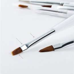 8Pcs French Stripe Nail Art Liner Brush Set 3D Tips Line Stripes DIY Drawing Pen UV Gel Brushes Painting Pen Manicure Tools